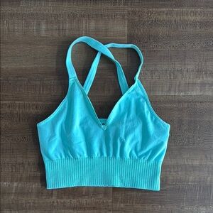 Free People Movement Good Karma Turquoise Bralette
